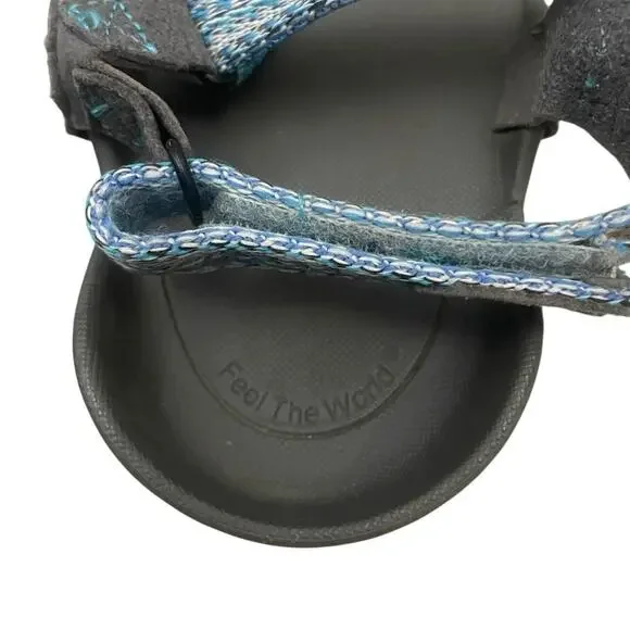 Xero Shoes Z-Trek Blue Strap & Grey Barefoot Hiking Sandals - Picture 5 of 8